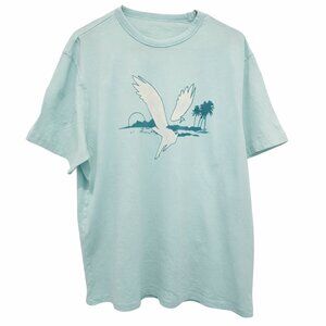 American Eagle Super Soft Blue Logo T-Shirt Men’s XL Crew Neck Graphic Tee